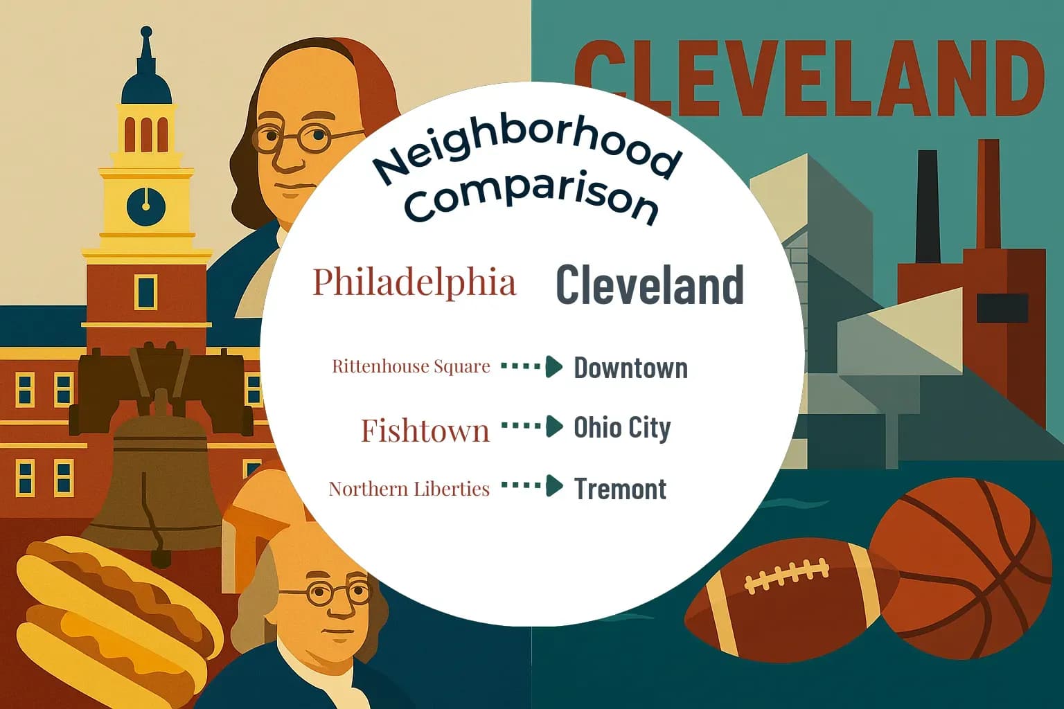 Philadelphia vs Cleveland Neighborhood Comparison