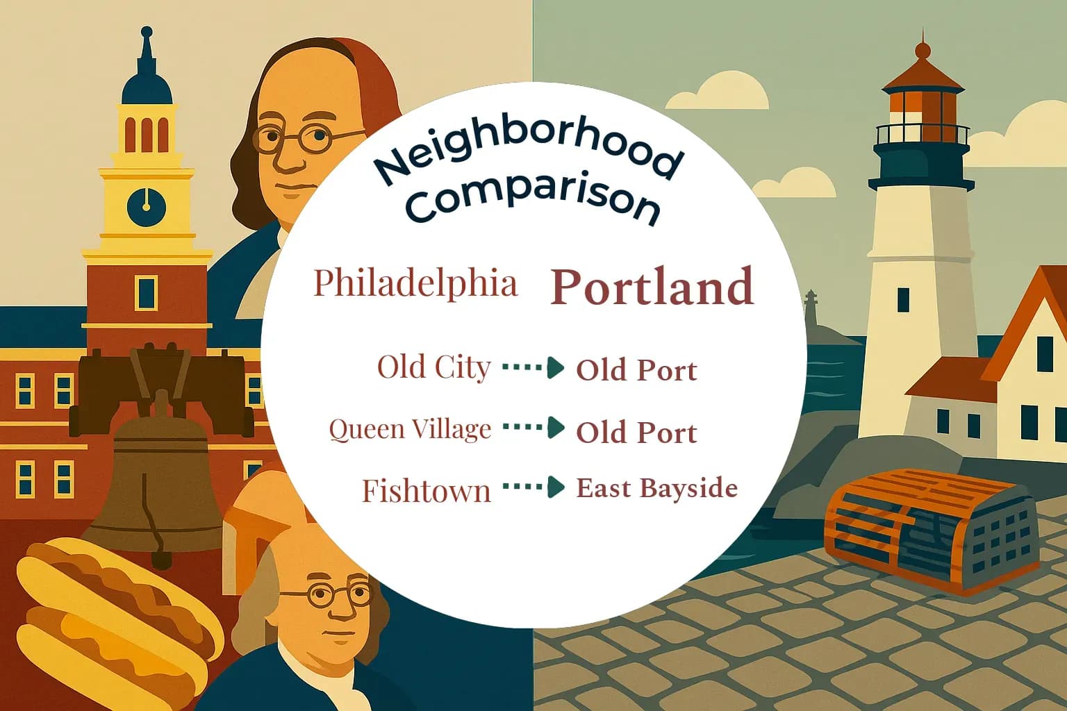 Philadelphia vs Portland Neighborhood Comparison