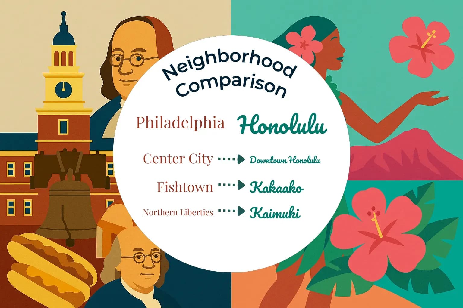 Philadelphia vs Honolulu Neighborhood Comparison