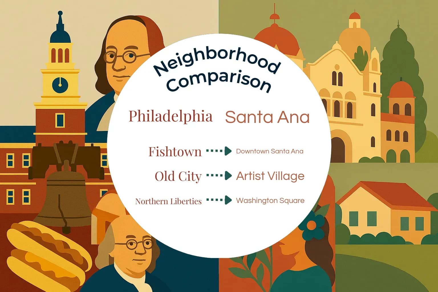Philadelphia vs Santa Ana Neighborhood Comparison