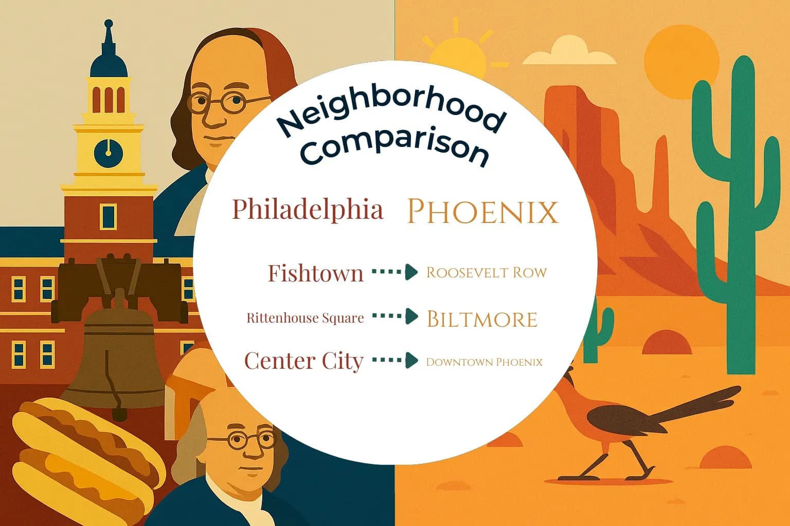 Philadelphia vs Phoenix Neighborhood Comparison