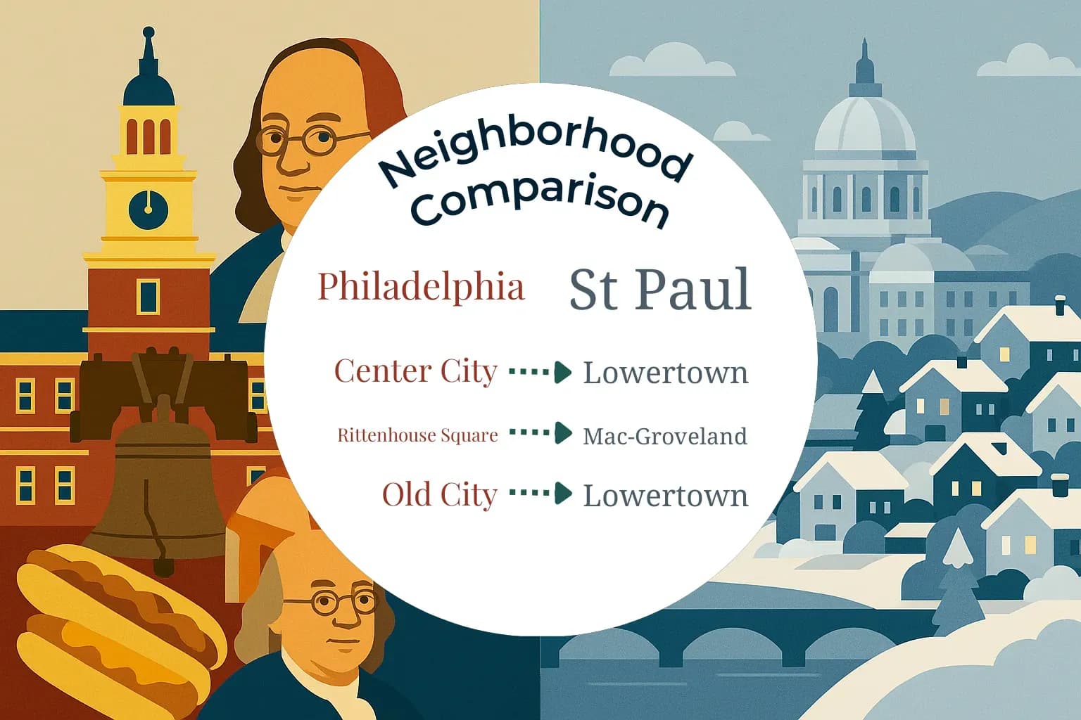 Philadelphia vs St. Paul Neighborhood Comparison