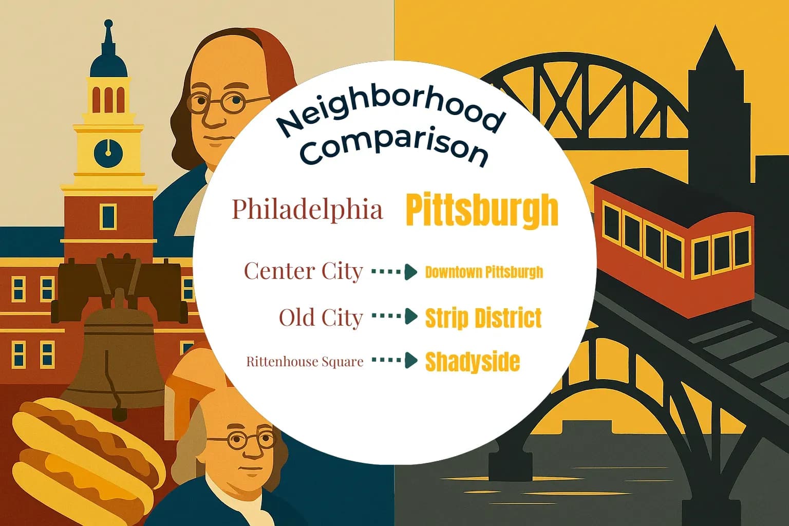 Philadelphia vs Pittsburgh Neighborhood Comparison