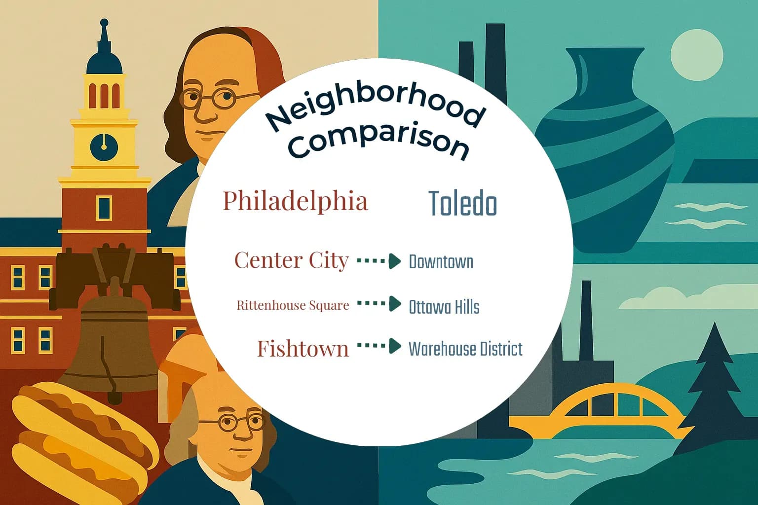 Philadelphia vs Toledo Neighborhood Comparison