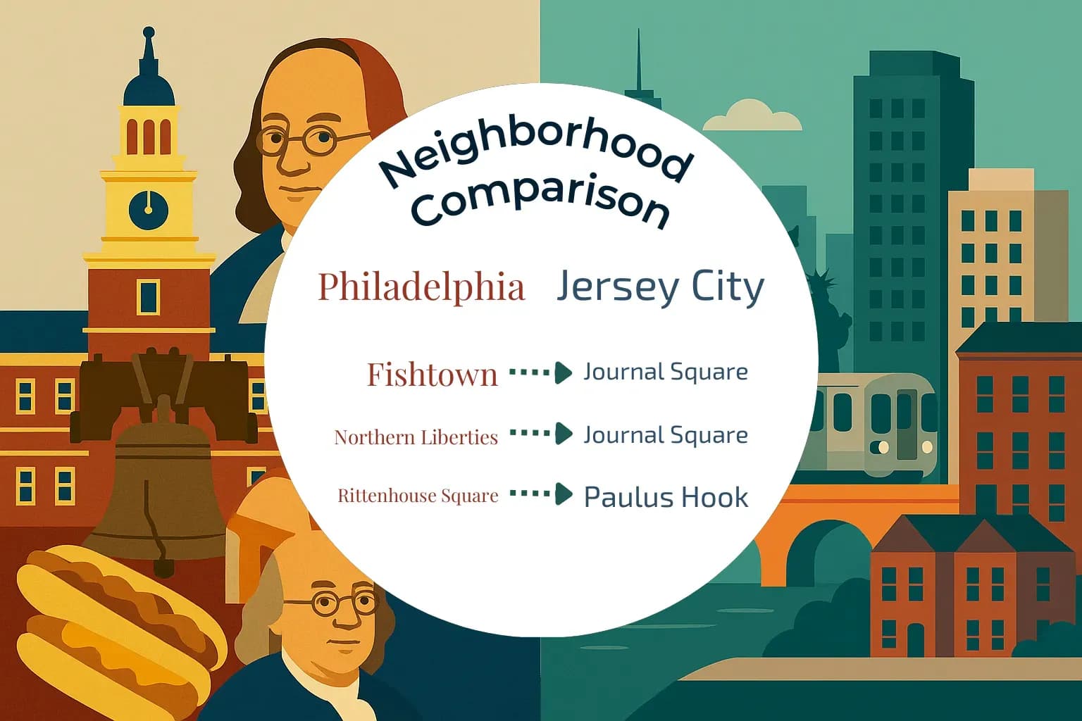 Philadelphia vs Jersey City Neighborhood Comparison