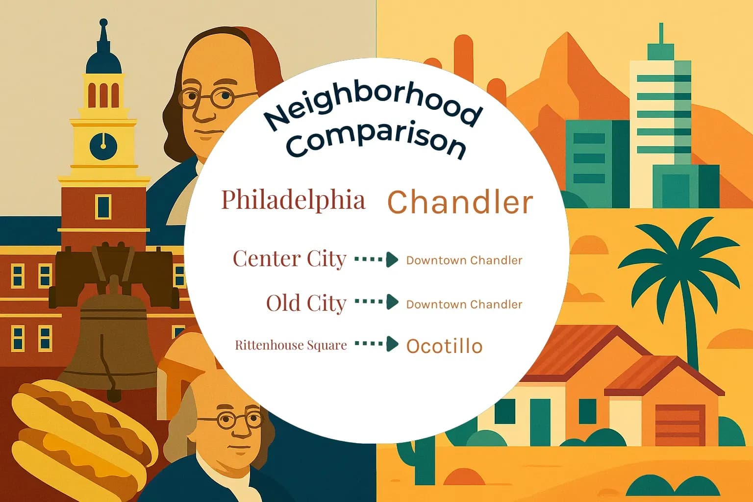 Philadelphia vs Chandler Neighborhood Comparison