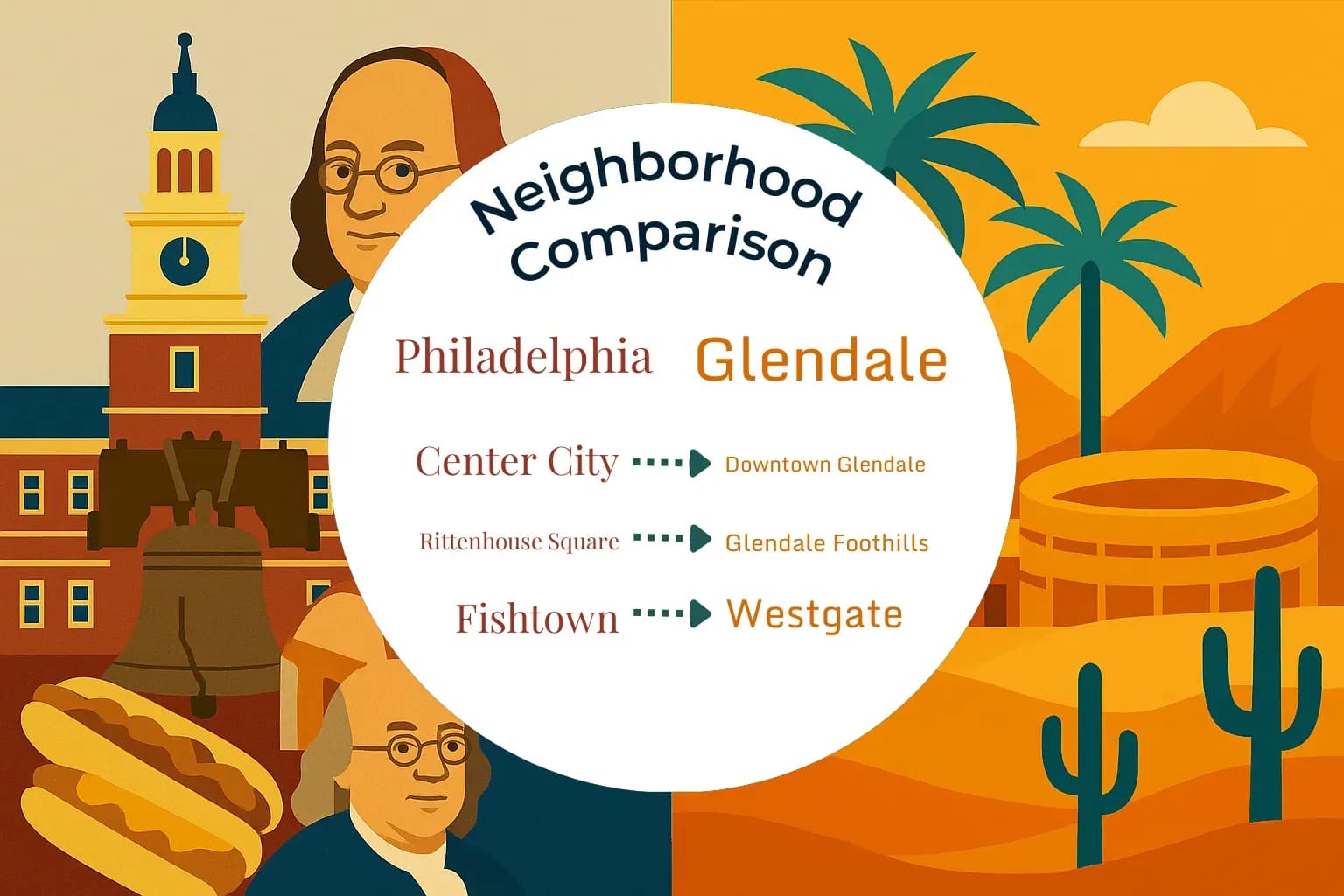 Philadelphia vs Glendale Neighborhood Comparison