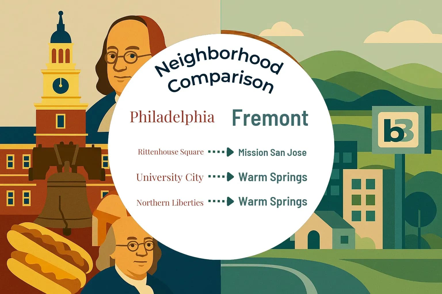 Philadelphia vs Fremont Neighborhood Comparison