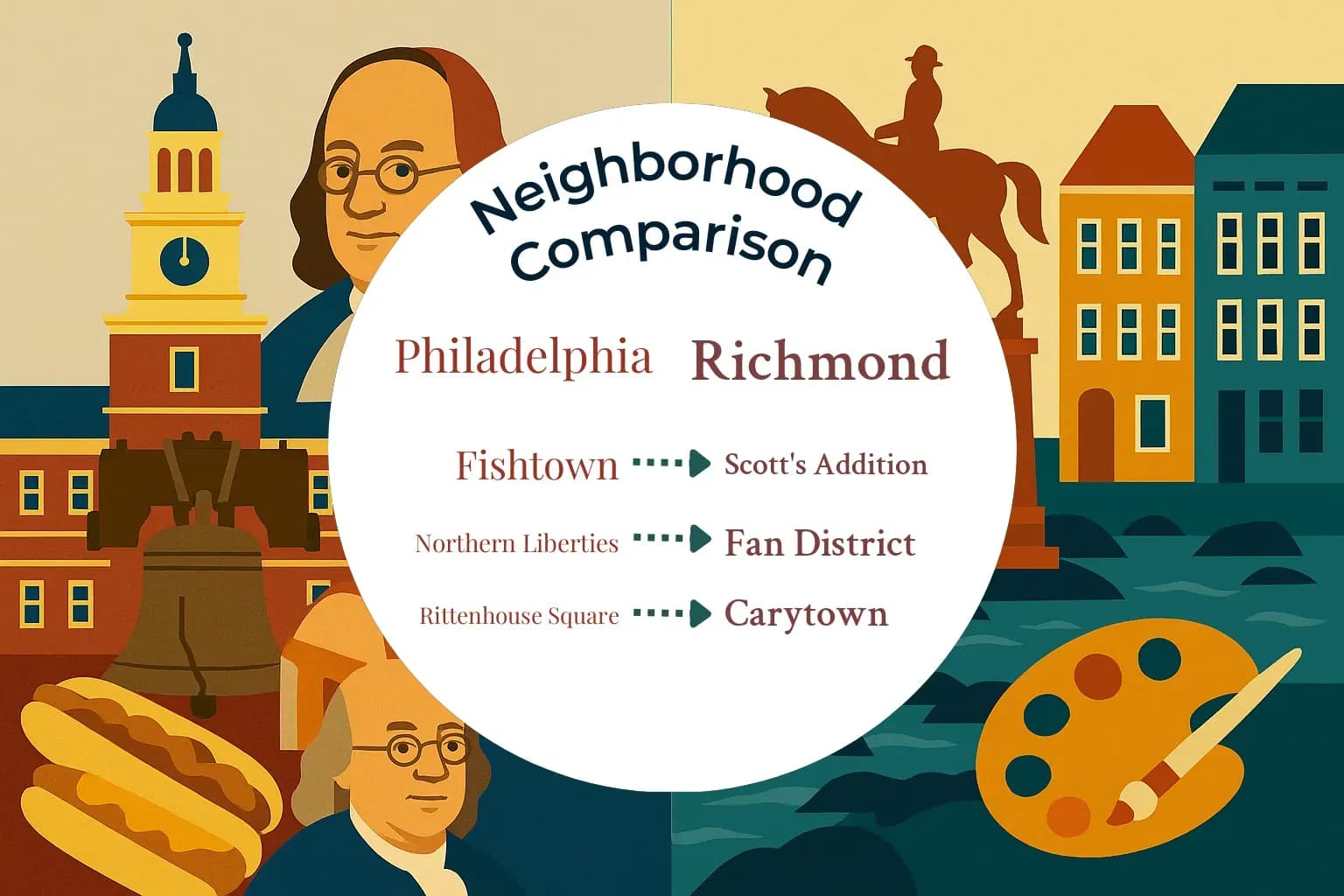 Philadelphia vs Richmond Neighborhood Comparison