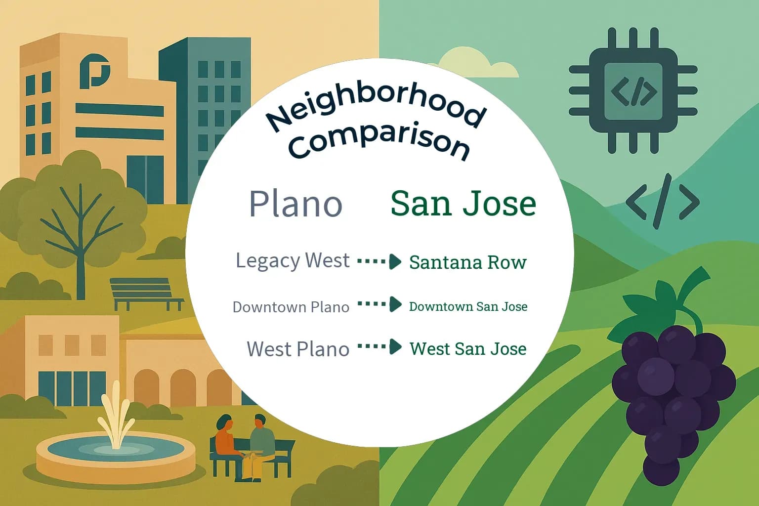 Plano vs San Jose Neighborhood Comparison