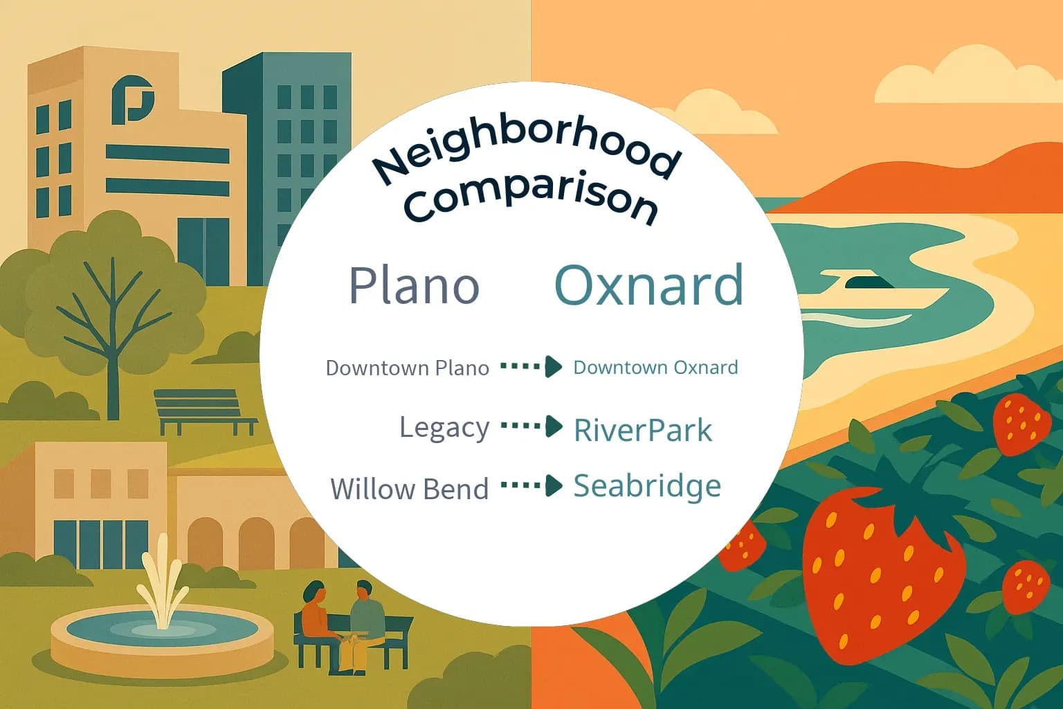 Plano vs Oxnard Neighborhood Comparison
