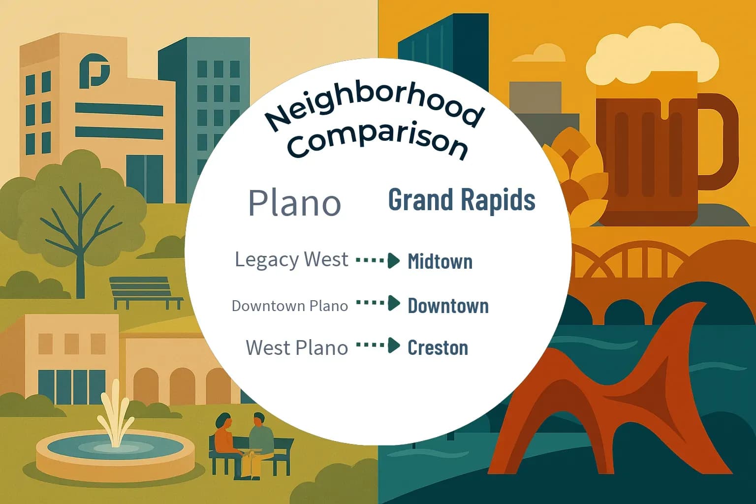 Plano vs Grand Rapids Neighborhood Comparison