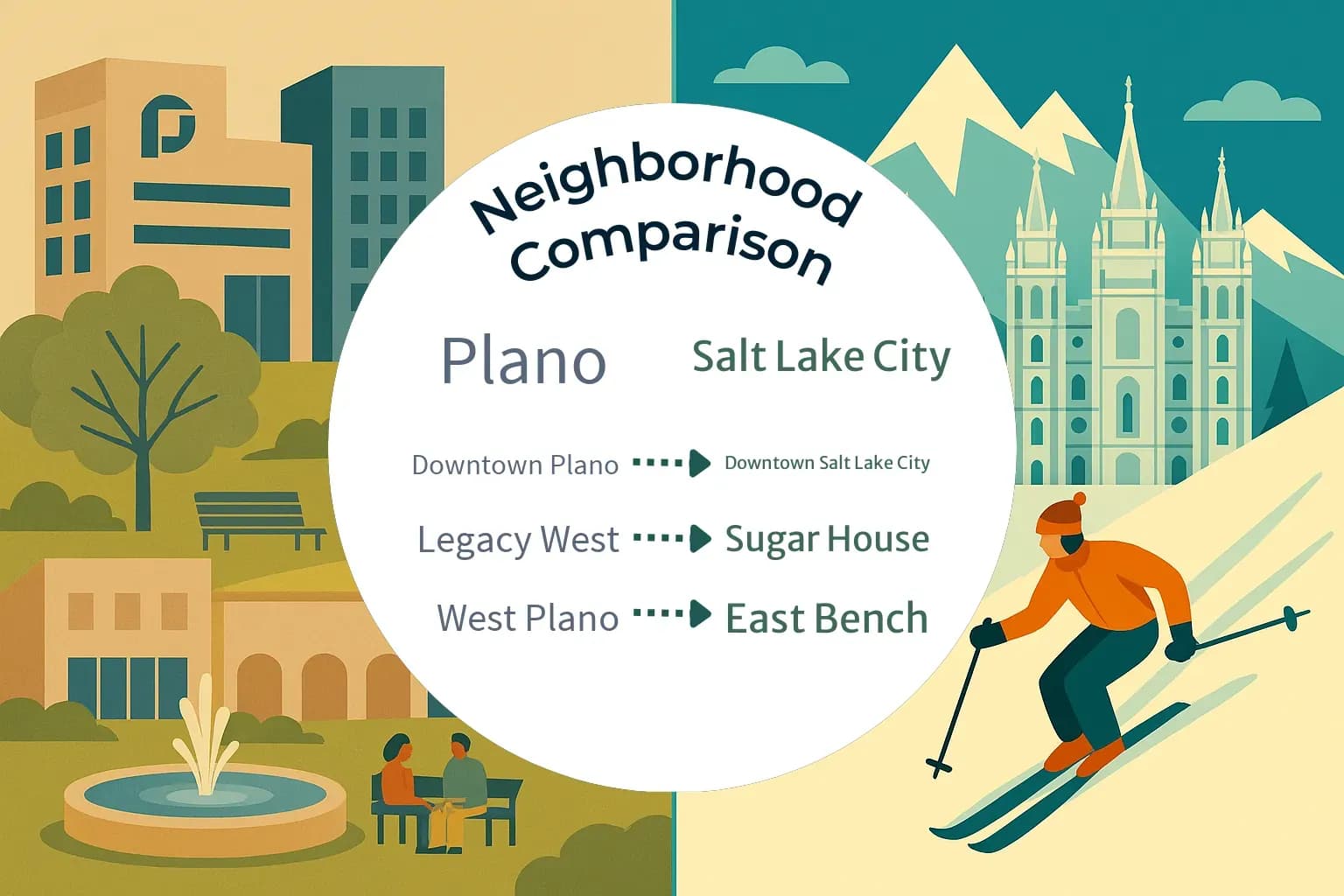 Plano vs Salt Lake City Neighborhood Comparison