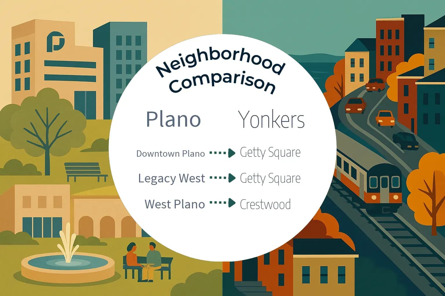 Plano vs Yonkers Neighborhood Comparison