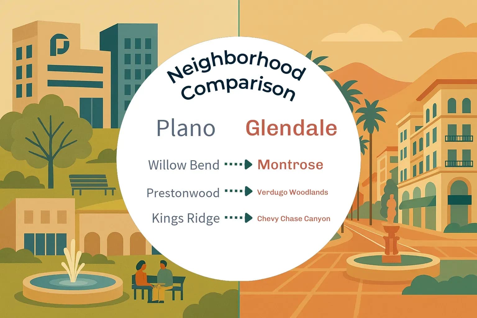 Plano vs Glendale Neighborhood Comparison