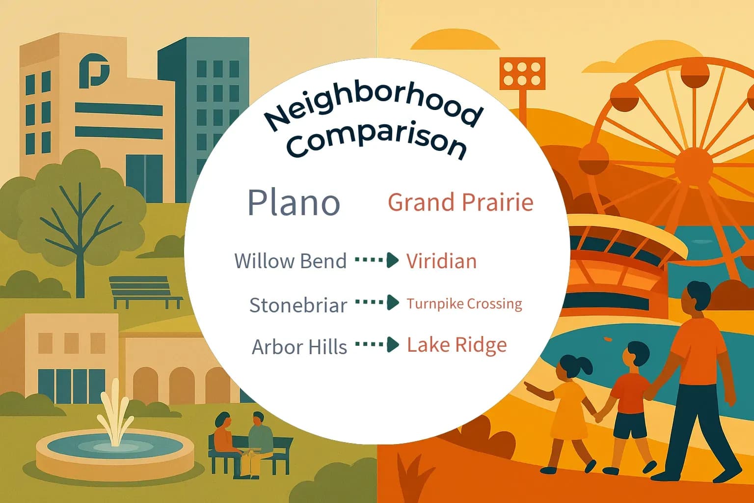 Plano vs Grand Prairie Neighborhood Comparison