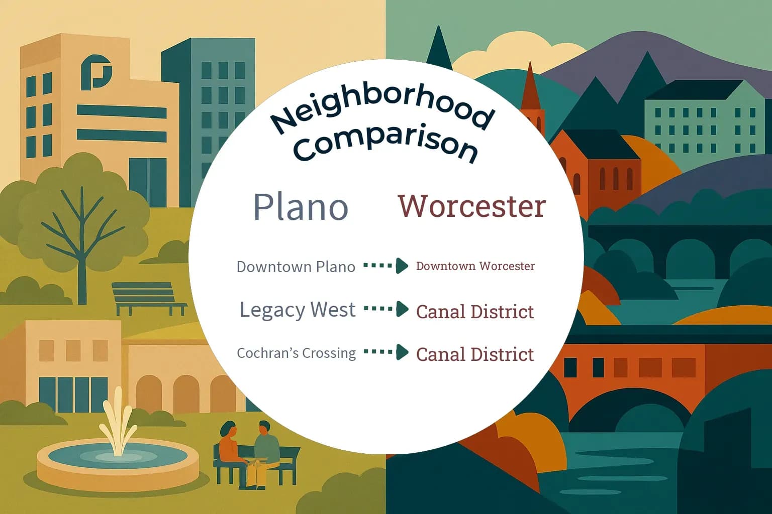 Plano vs Worcester Neighborhood Comparison