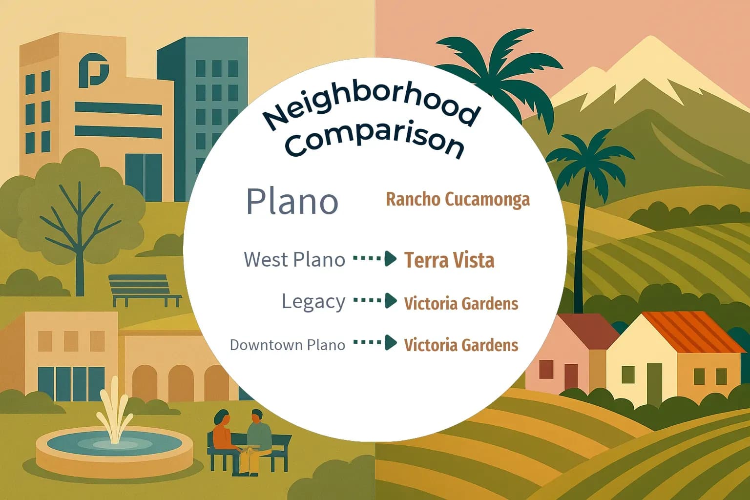 Plano vs Rancho Cucamonga Neighborhood Comparison