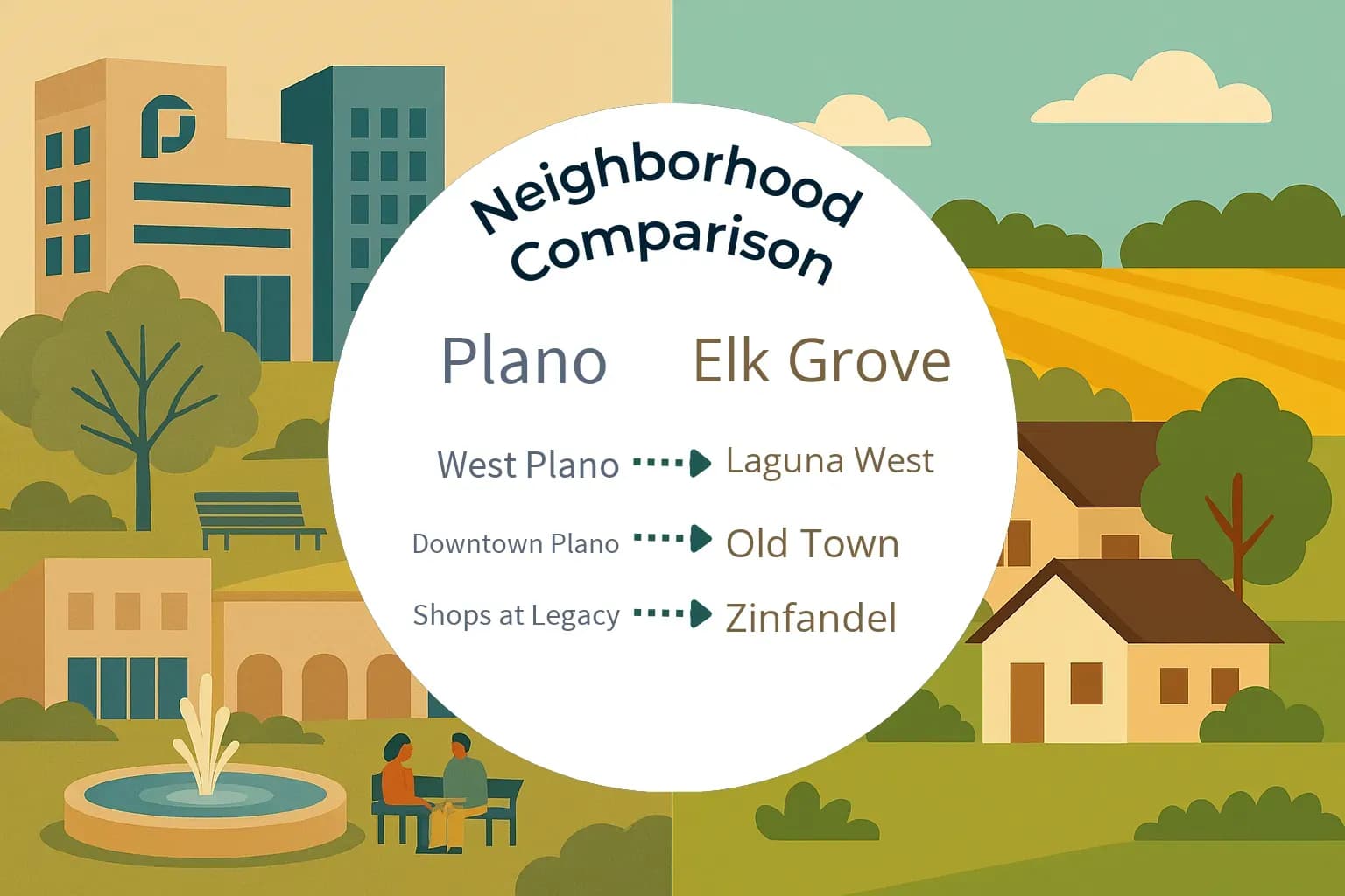 Plano vs Elk Grove Neighborhood Comparison
