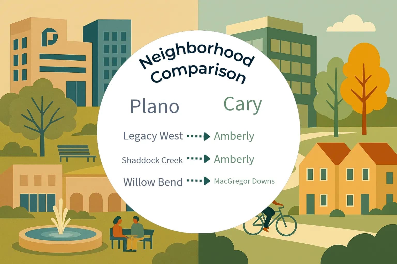 Plano vs Cary Neighborhood Comparison