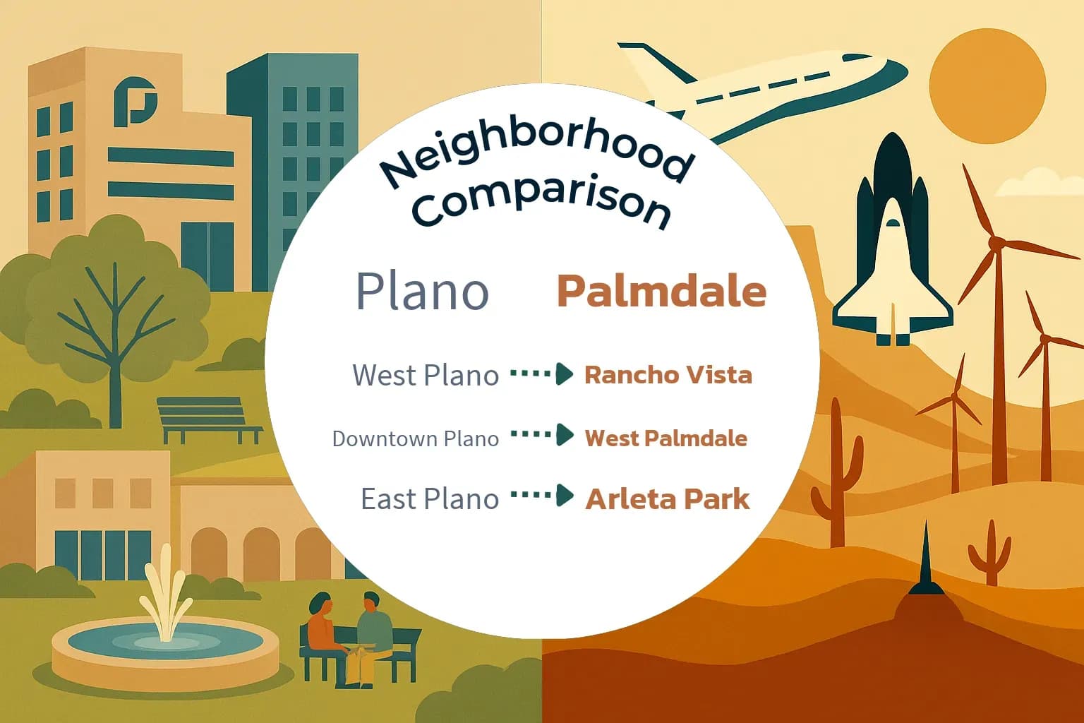 Plano vs Palmdale Neighborhood Comparison