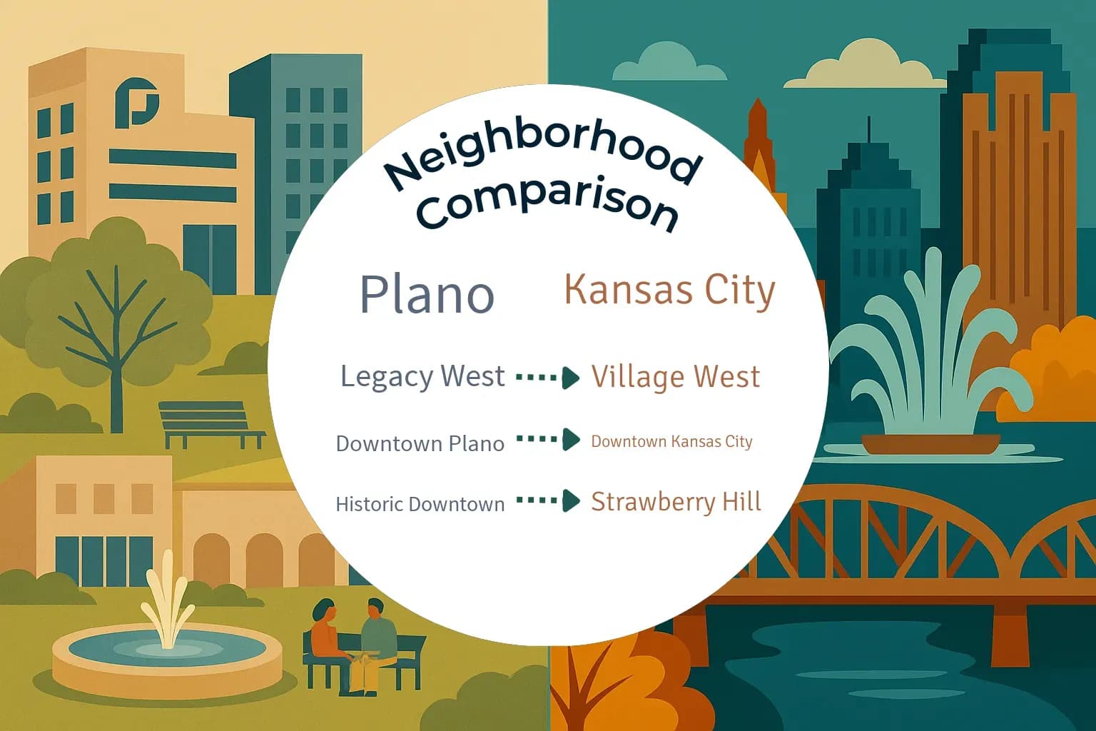 Plano vs Kansas City Neighborhood Comparison