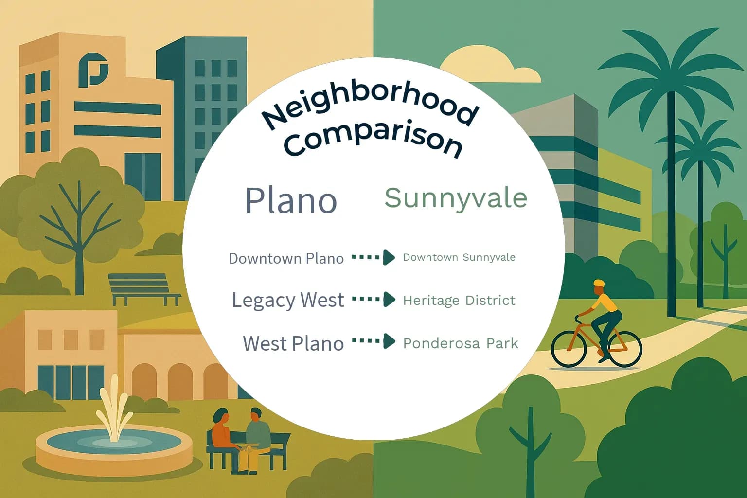 Plano vs Sunnyvale Neighborhood Comparison