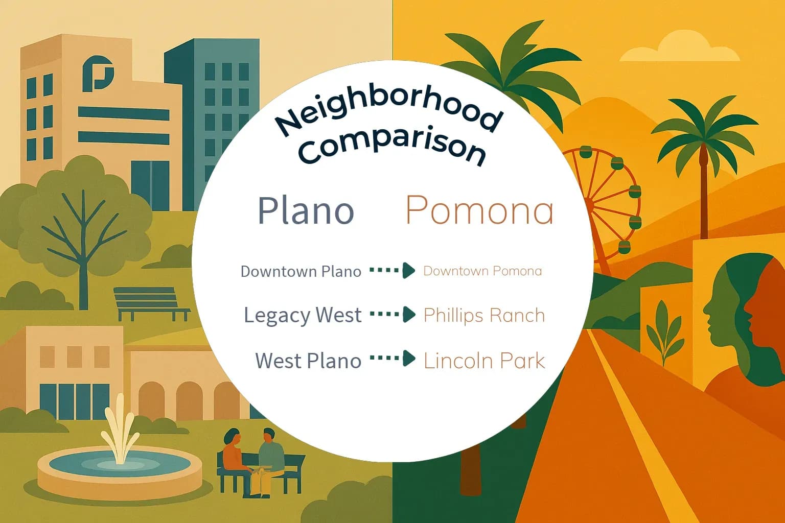 Plano vs Pomona Neighborhood Comparison