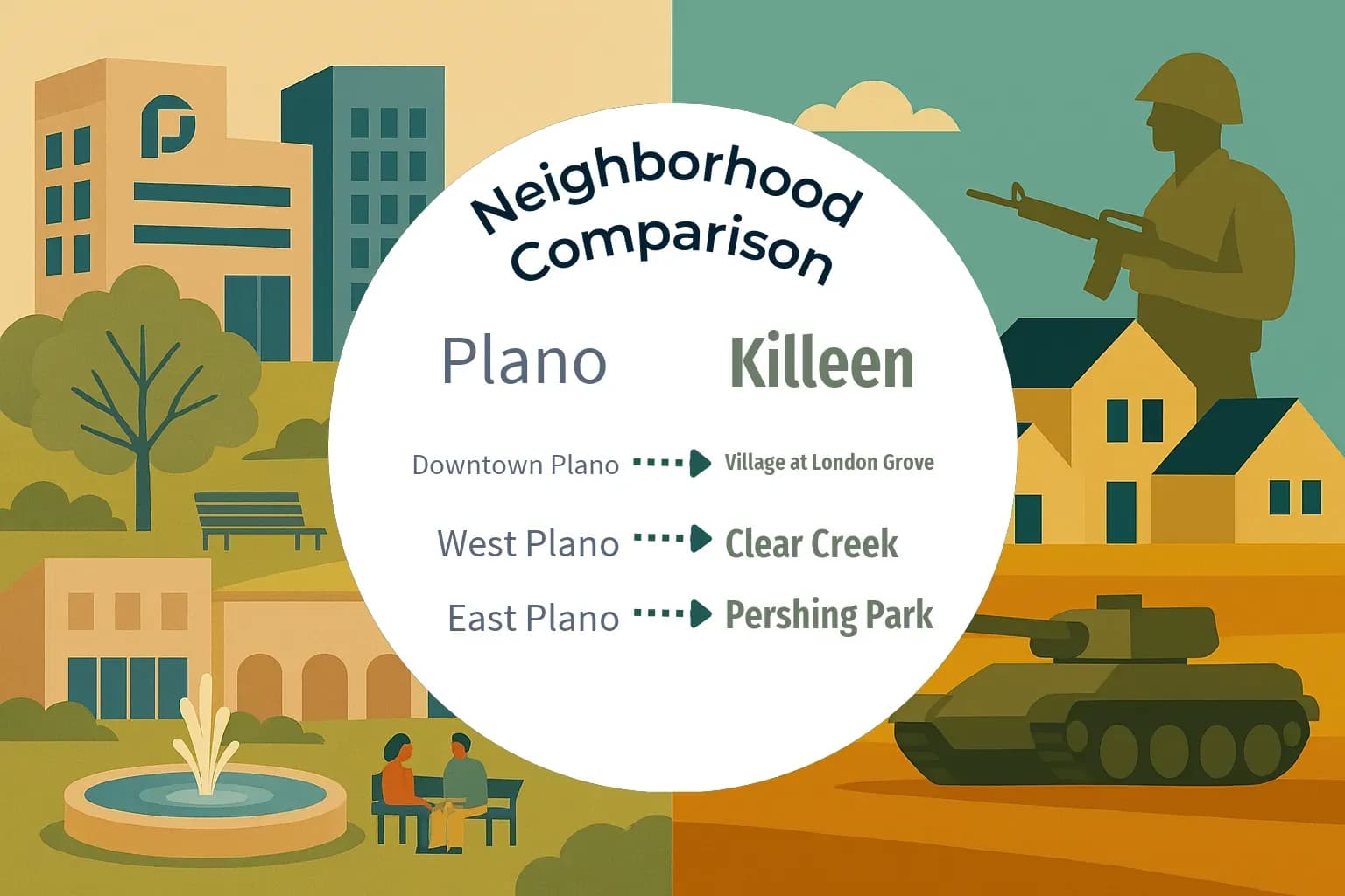 Plano vs Killeen Neighborhood Comparison