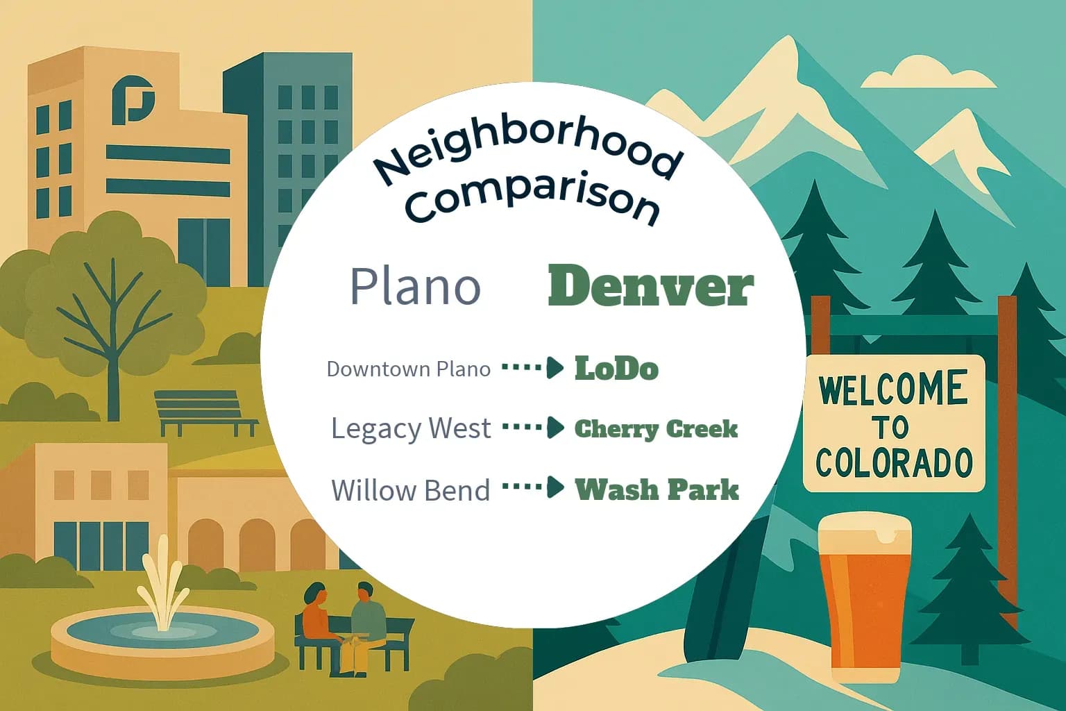 Plano vs Denver Neighborhood Comparison