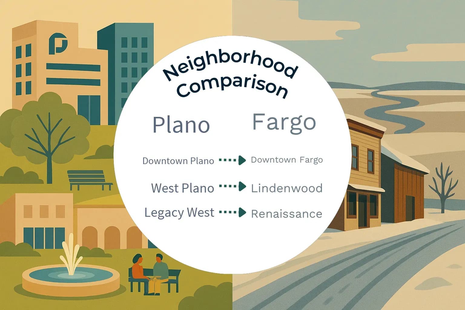 Plano vs Fargo Neighborhood Comparison