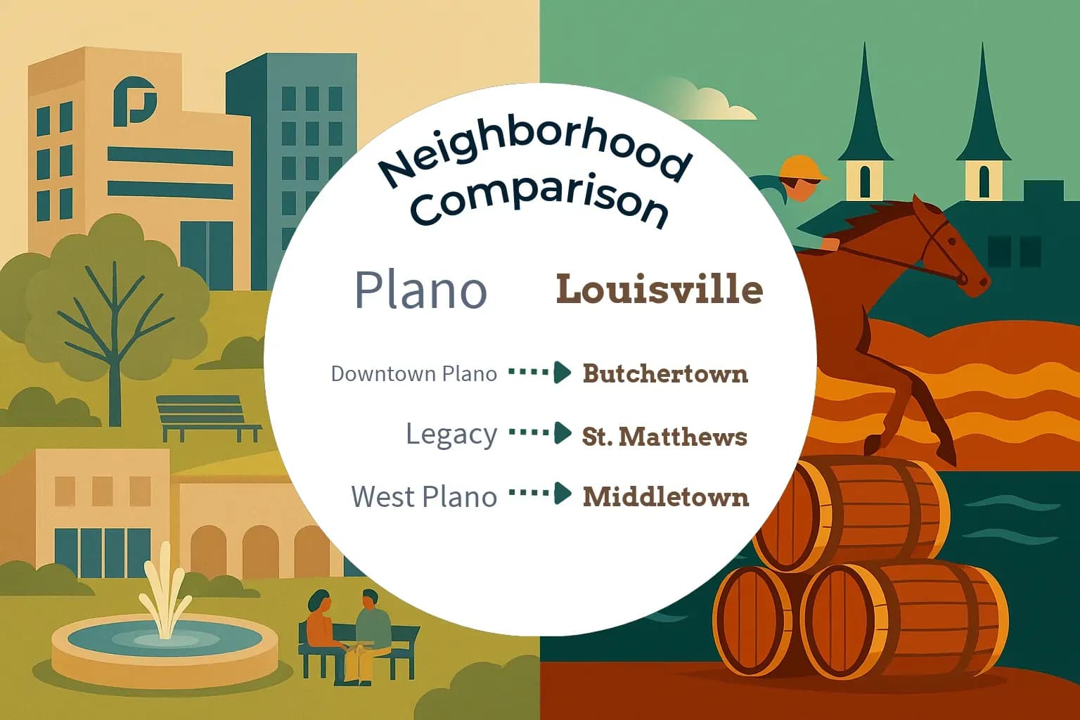 Plano vs Louisville Neighborhood Comparison