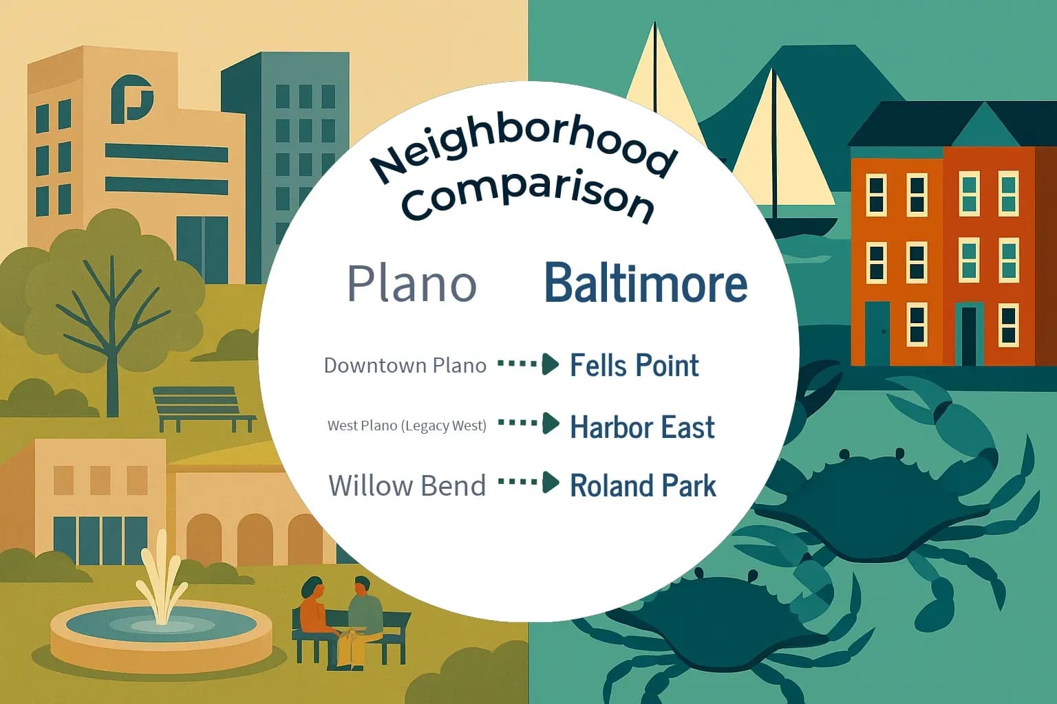 Plano vs Baltimore Neighborhood Comparison