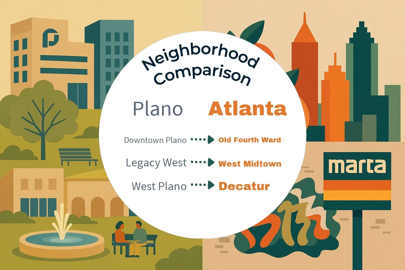 Plano vs Atlanta Neighborhood Comparison