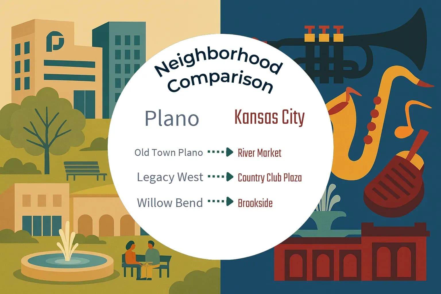 Plano vs Kansas City Neighborhood Comparison