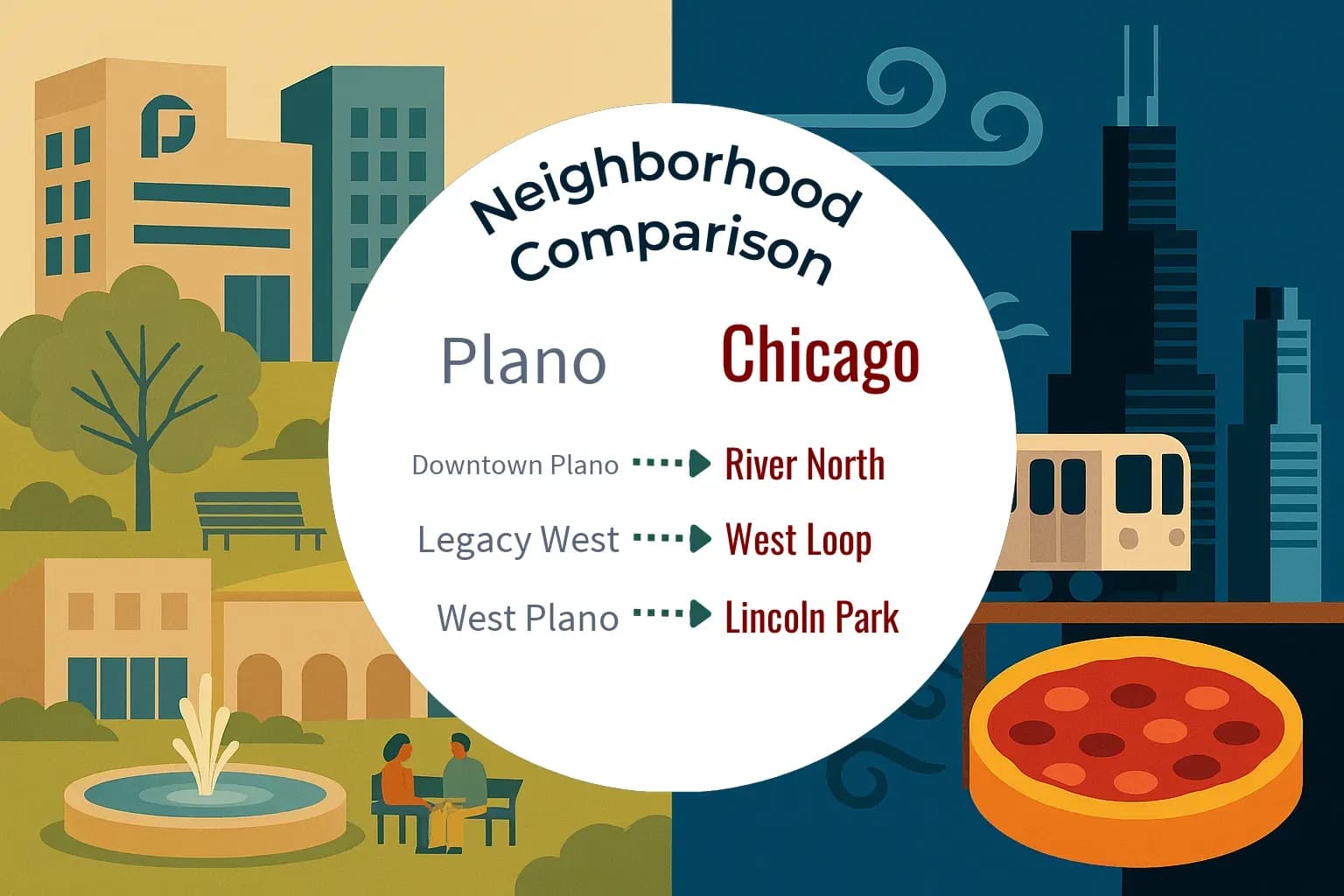 Plano vs Chicago Neighborhood Comparison