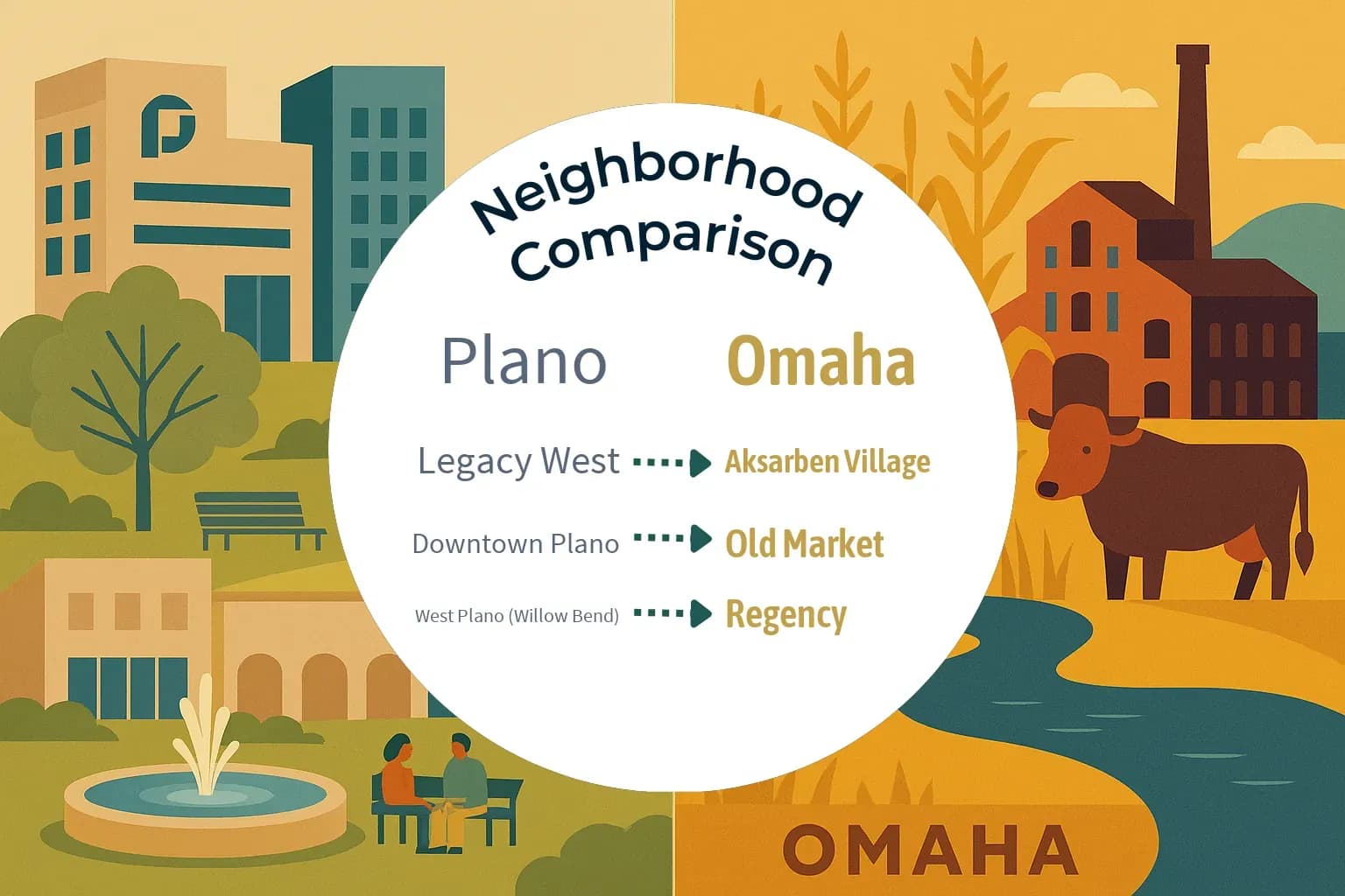 Plano vs Omaha Neighborhood Comparison