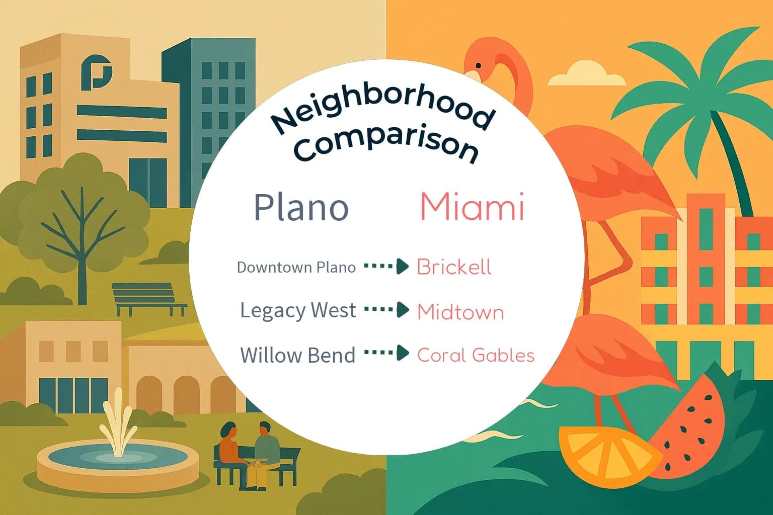 Plano vs Miami Neighborhood Comparison