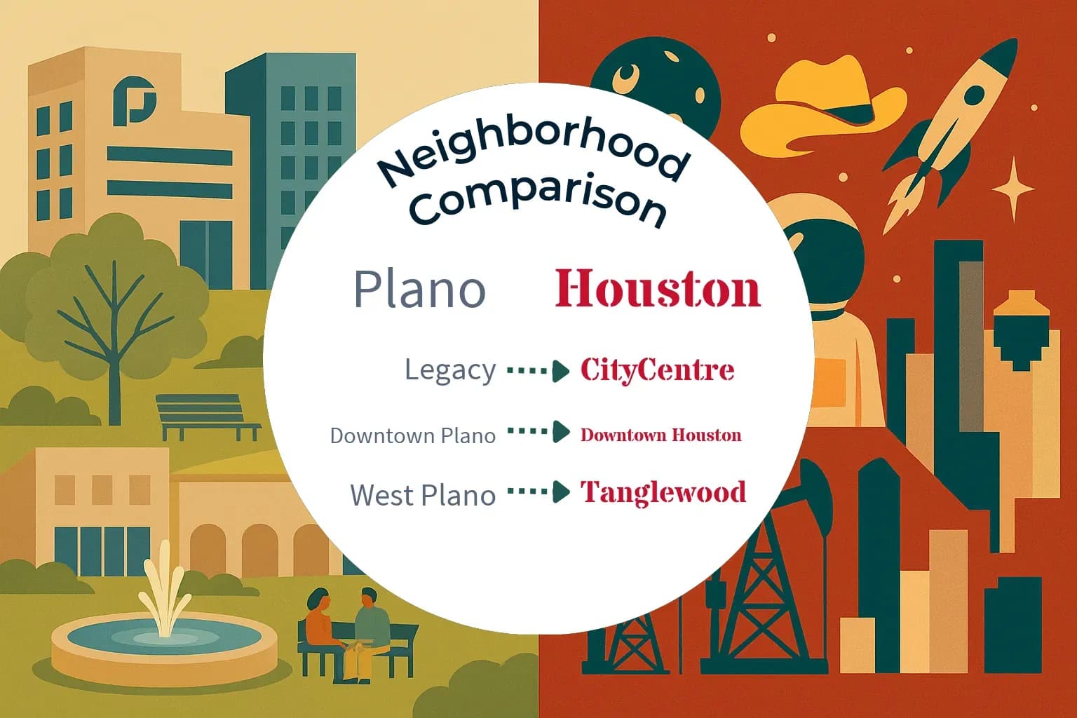 Plano vs Houston Neighborhood Comparison