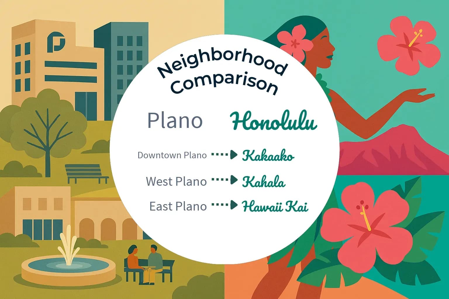 Plano vs Honolulu Neighborhood Comparison