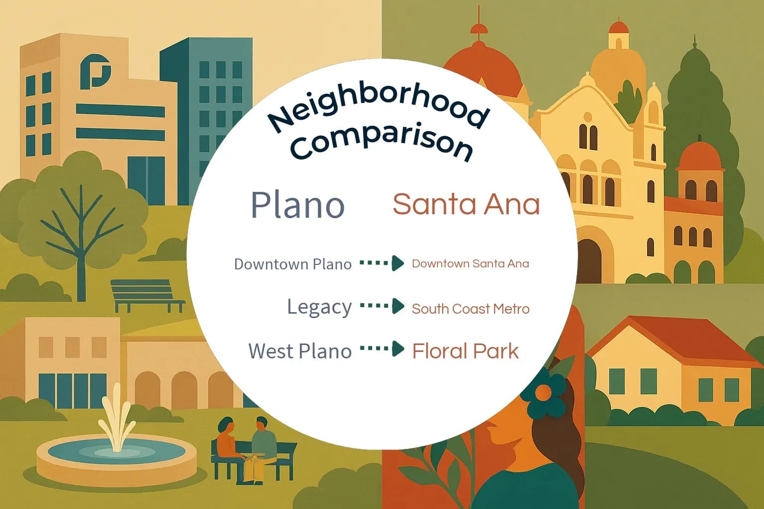 Plano vs Santa Ana Neighborhood Comparison