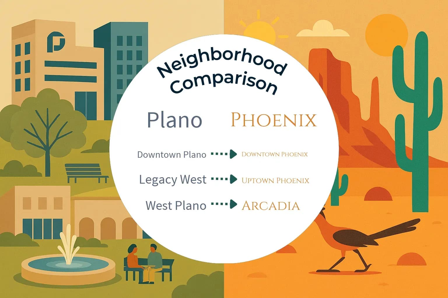 Plano vs Phoenix Neighborhood Comparison