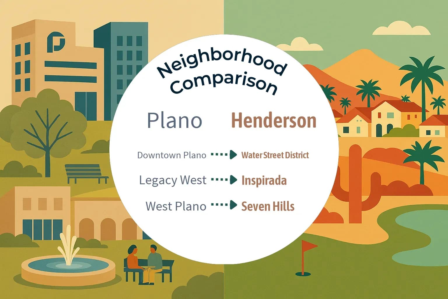 Plano vs Henderson Neighborhood Comparison