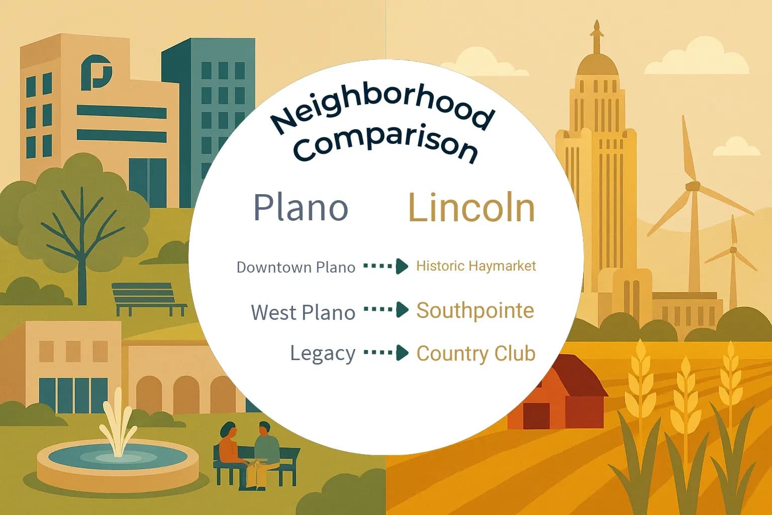 Plano vs Lincoln Neighborhood Comparison