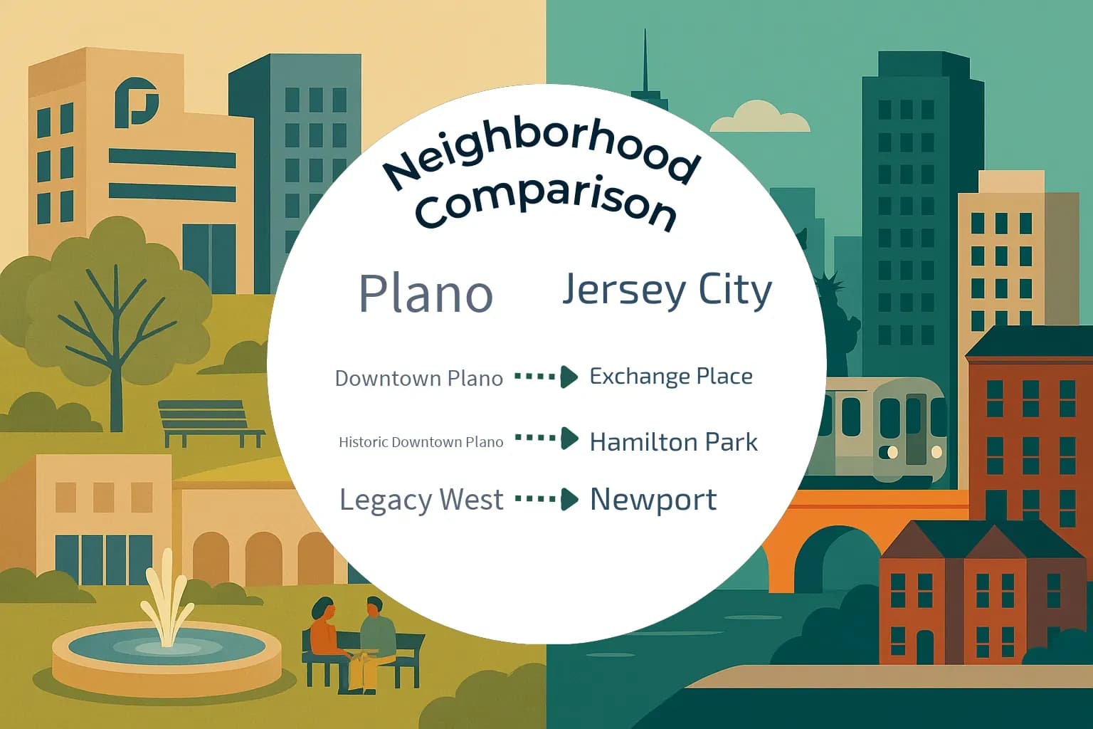 Plano vs Jersey City Neighborhood Comparison