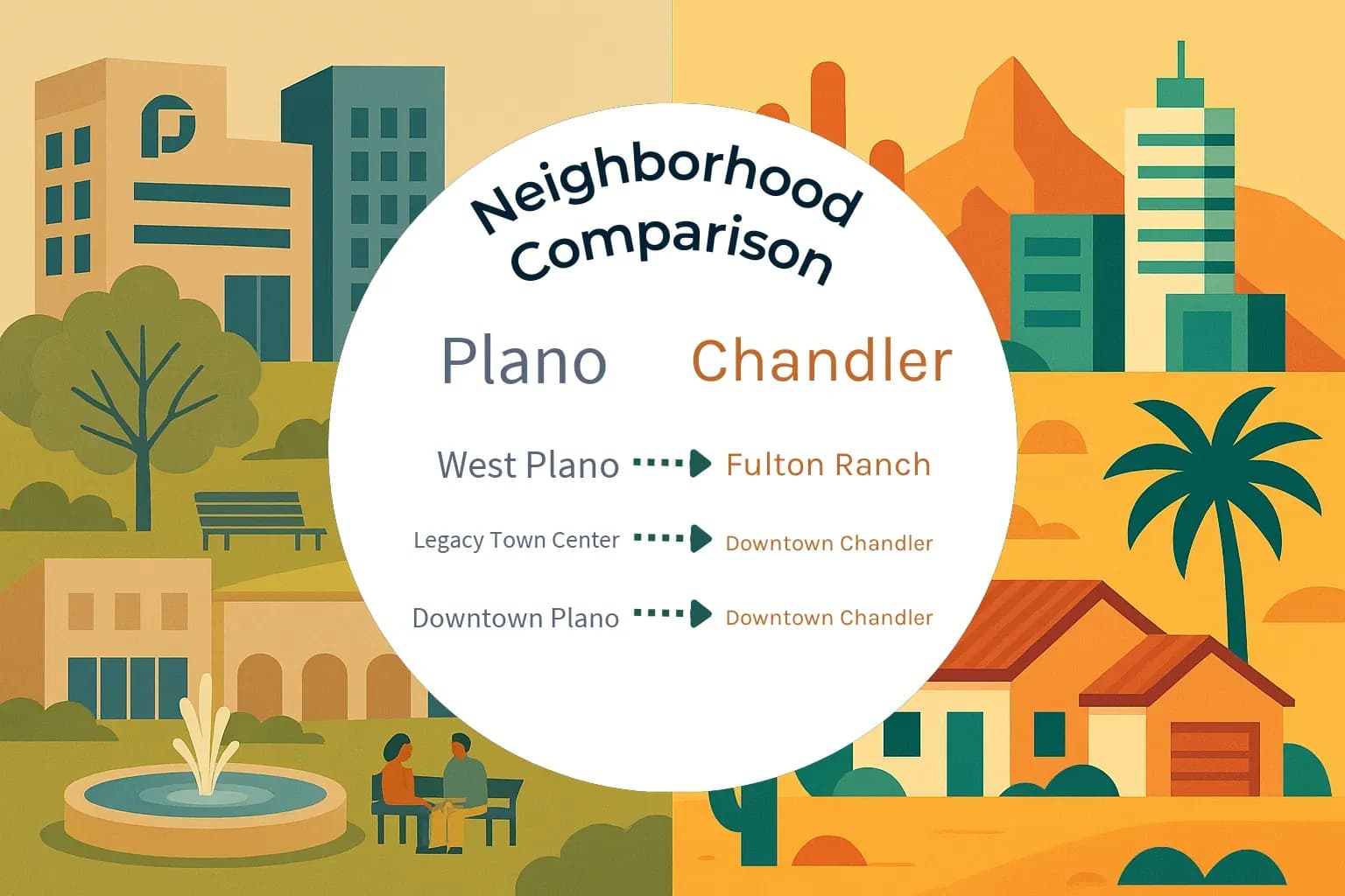 Plano vs Chandler Neighborhood Comparison
