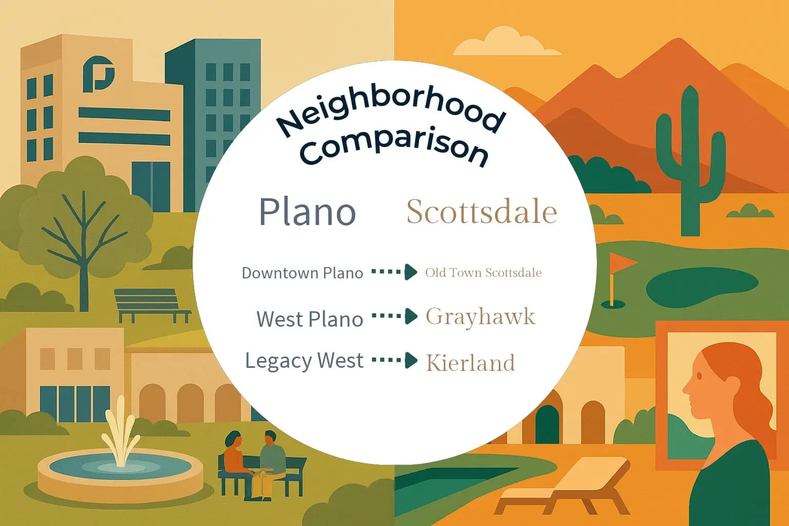 Plano vs Scottsdale Neighborhood Comparison
