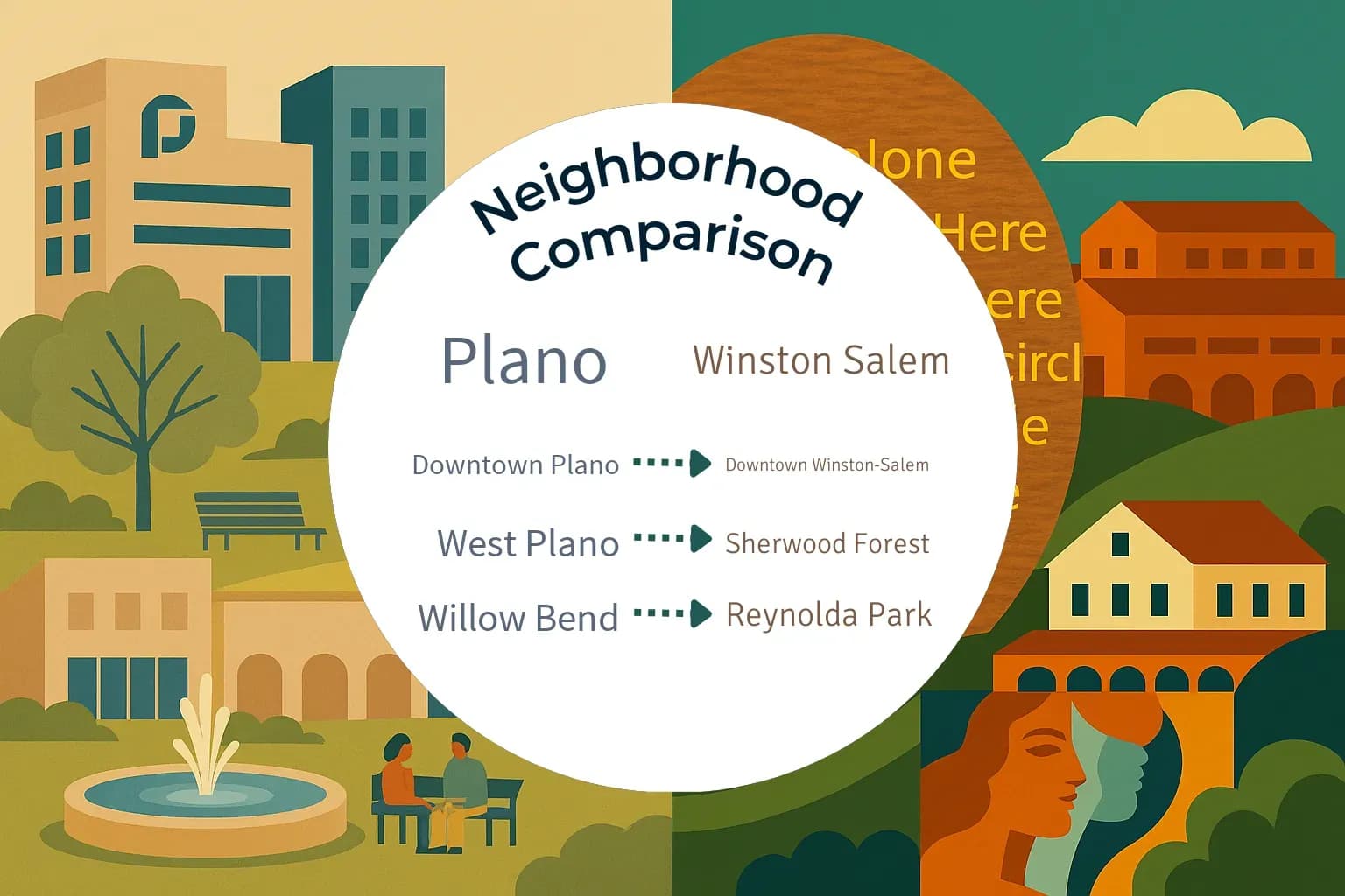 Plano vs Winston Salem Neighborhood Comparison