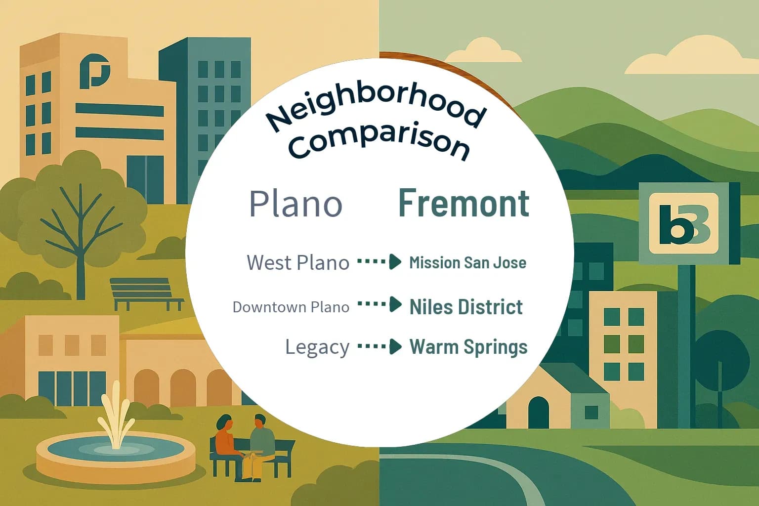 Plano vs Fremont Neighborhood Comparison