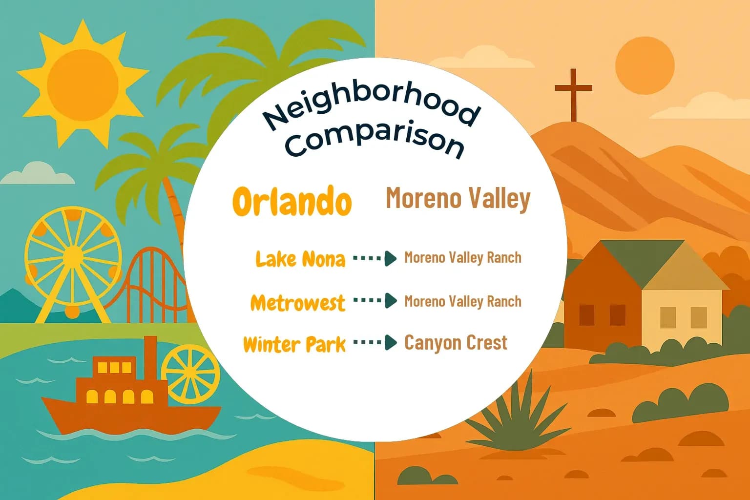 Orlando vs Moreno Valley Neighborhood Comparison